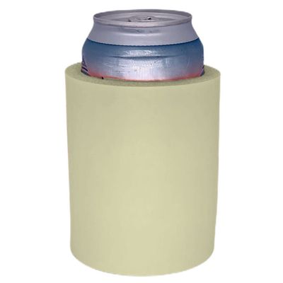 Blank Thick Foam Old School Can Cooler (Natural)