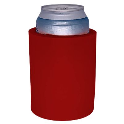 Blank Thick Foam Old School Can Cooler (Red)