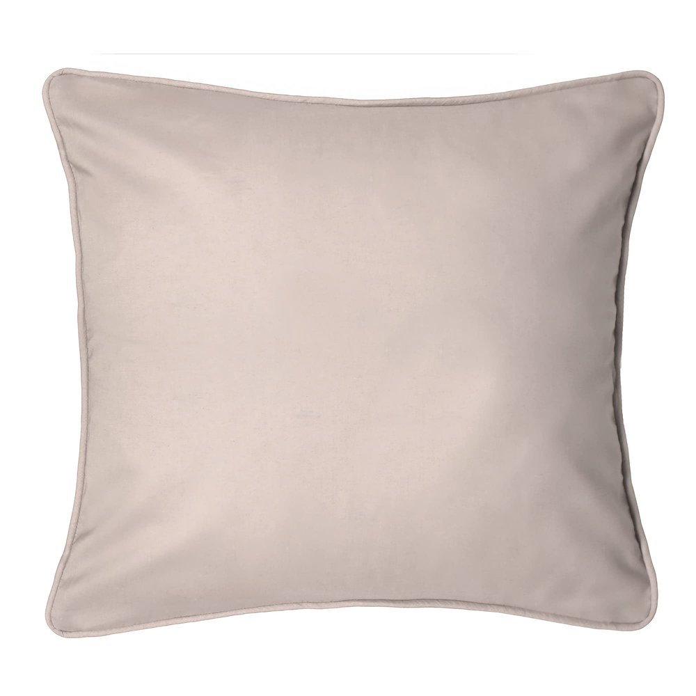 Donna Sharp Cotton Pillow Sham - Smoky Taupe Contemporary Decorative Pillow Cover with Solid Pattern - Euro