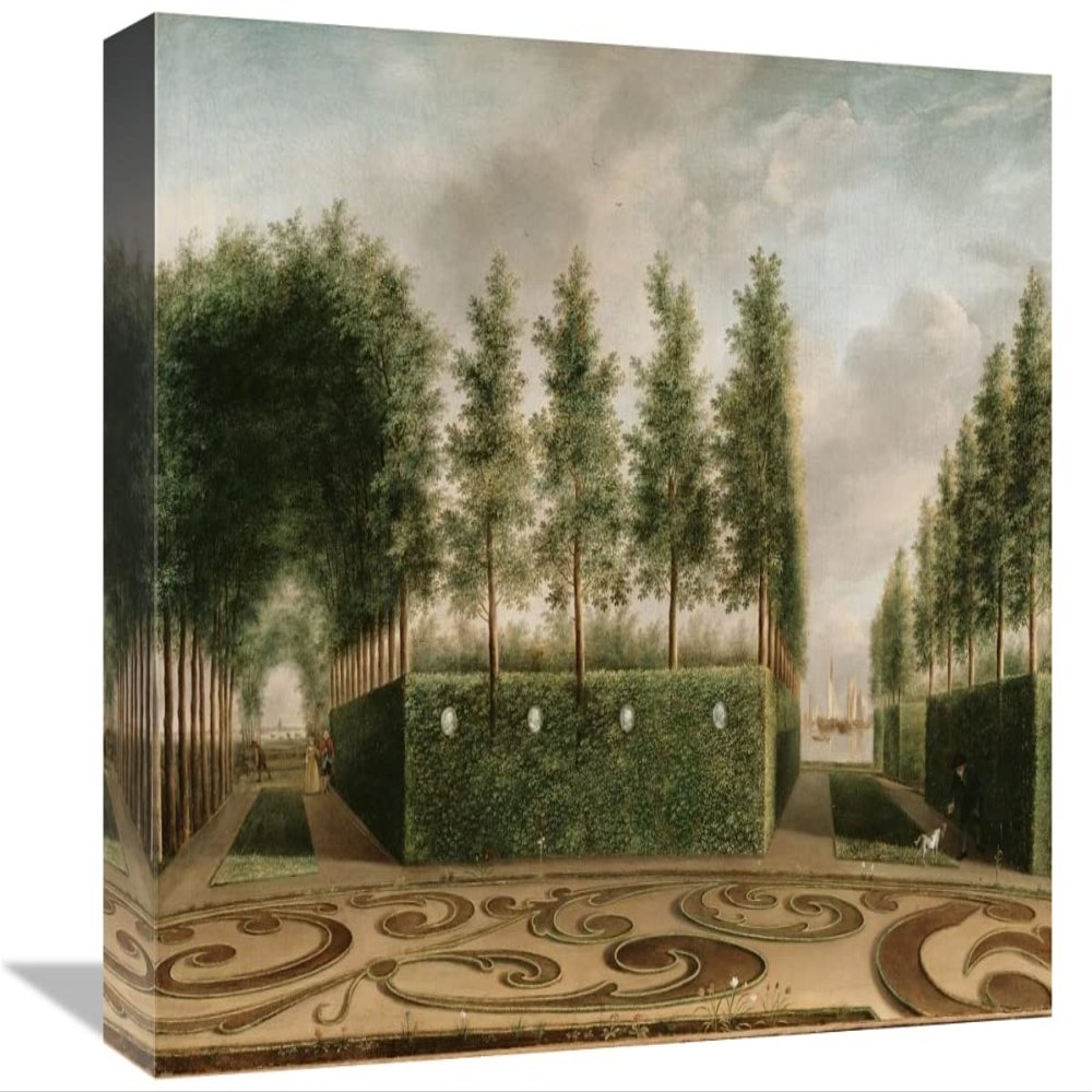 12 x 16 in. A Formal Garden Art Print - Johannes Janson