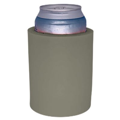 Blank Thick Foam Old School Can Cooler (Gray)