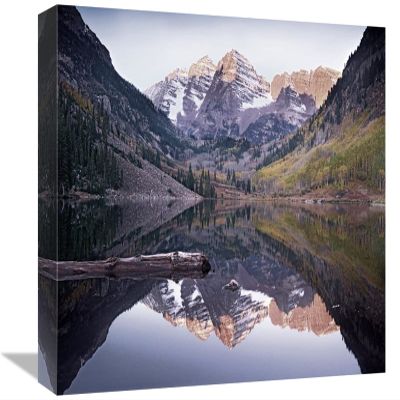 12 x 16 in. Maroon Bells Reflected in Maroon Bells Lake, Snowmass Wilderness, White River National Forest, Colorado Art Print - Tim Fitzharris