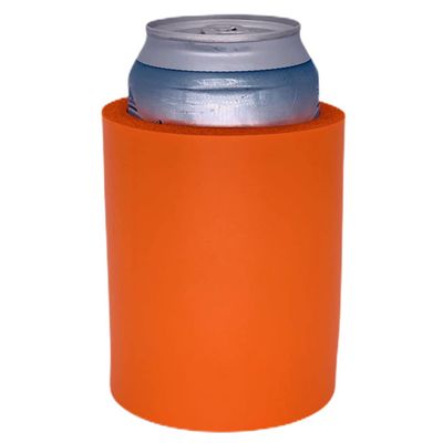 Blank Thick Foam Old School Can Cooler (Orange)