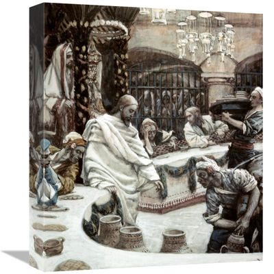 16 in. Marriage of Cana of Galilee Art Print - James Tissot