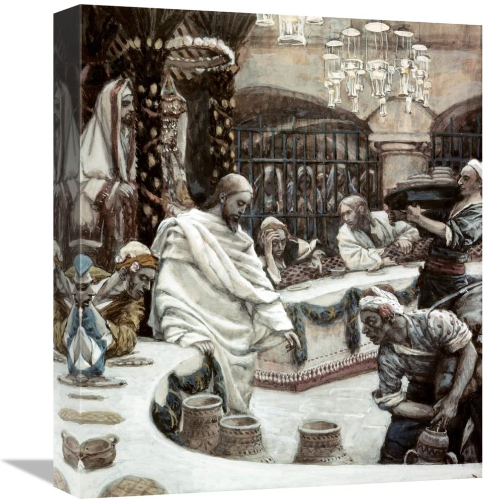 16 in. Marriage of Cana of Galilee Art Print - James Tissot