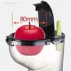 SMSOM Juicer, Compact Slow Juicer Masticating Extractor, Cold Press Juicer for High Nutrient Fruits and Vegetables, Electric Small Juicer BPA-Free, Easy to Clean, Quiet Motor (Red) view 3