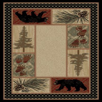 3 ft. 11 in. x 5 ft. 3 in. American Destination Cades Cove Area Rug, Multi Color