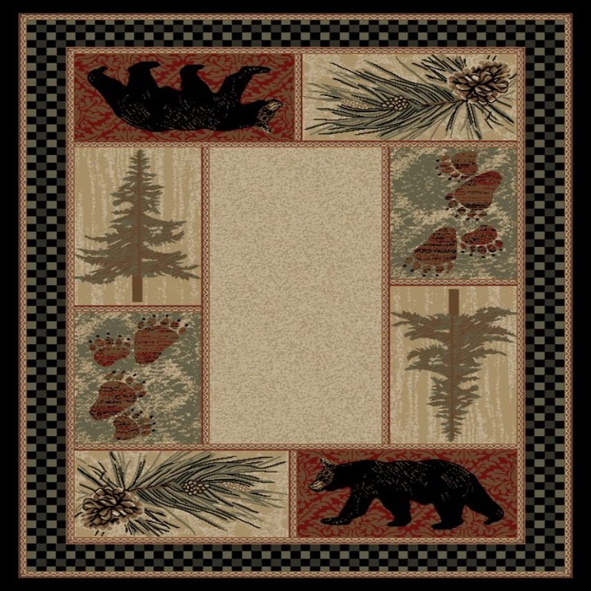 3 ft. 11 in. x 5 ft. 3 in. American Destination Cades Cove Area Rug, Multi Color
