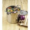 10 in. 12 qt. Stainless Steel Stock Pot - Silver view 1