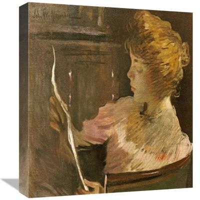 16 in. Jesse Steele Reading Art Print - John White Alexander