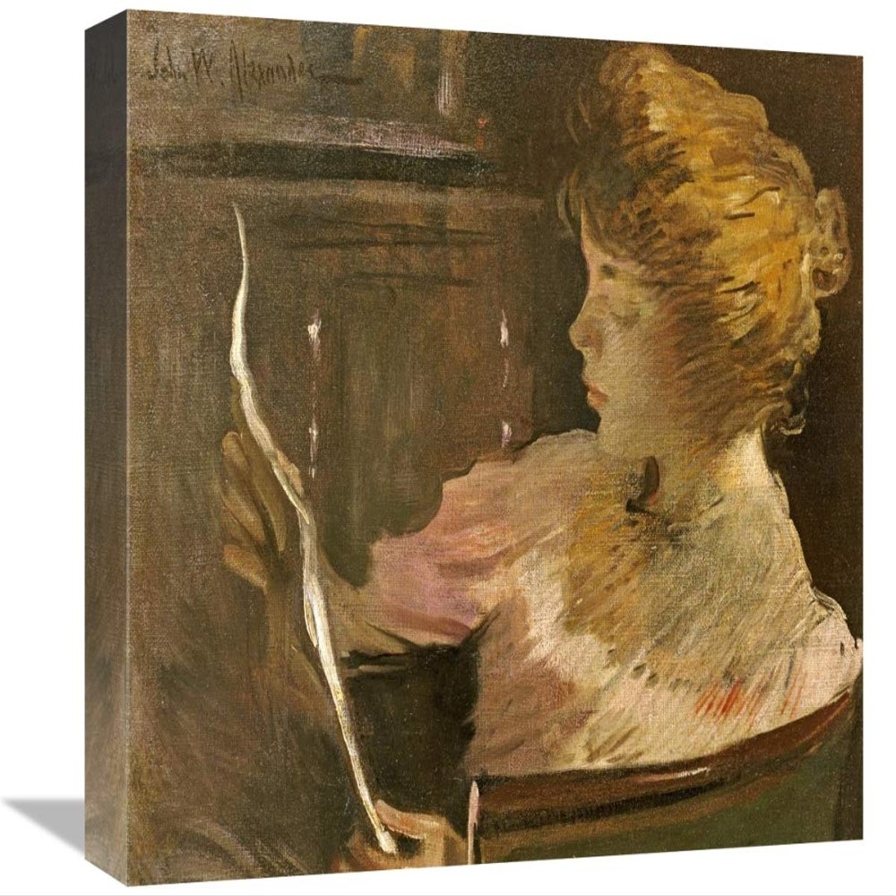 16 in. Jesse Steele Reading Art Print - John White Alexander