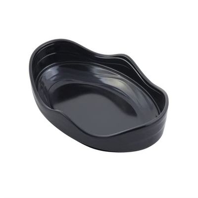 12 x 8 x 2.25 in. Euro Round Bowl 1 Quart Bowl, Black - 16 oz