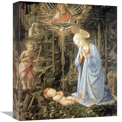 16 in. Madonna & Child with Saint Jerome Art Print - Giovanni Bellini