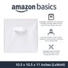 Amazon Basics Collapsible Fabric Storage Cubes Organizer with Handles, Sturdy Storage Bins, White, 10.5-x-10.5-x-11-inch, 6-Pack view 2