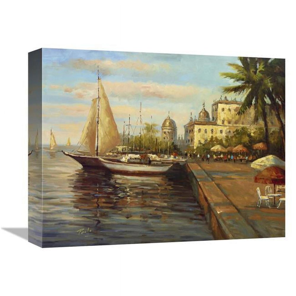 12 x 16 in. Santo Domingo Harbor Art Print - Bolo