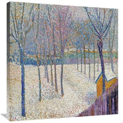 30 in. The Orchard in The Snow Art Print - Hippolyte Petitjean