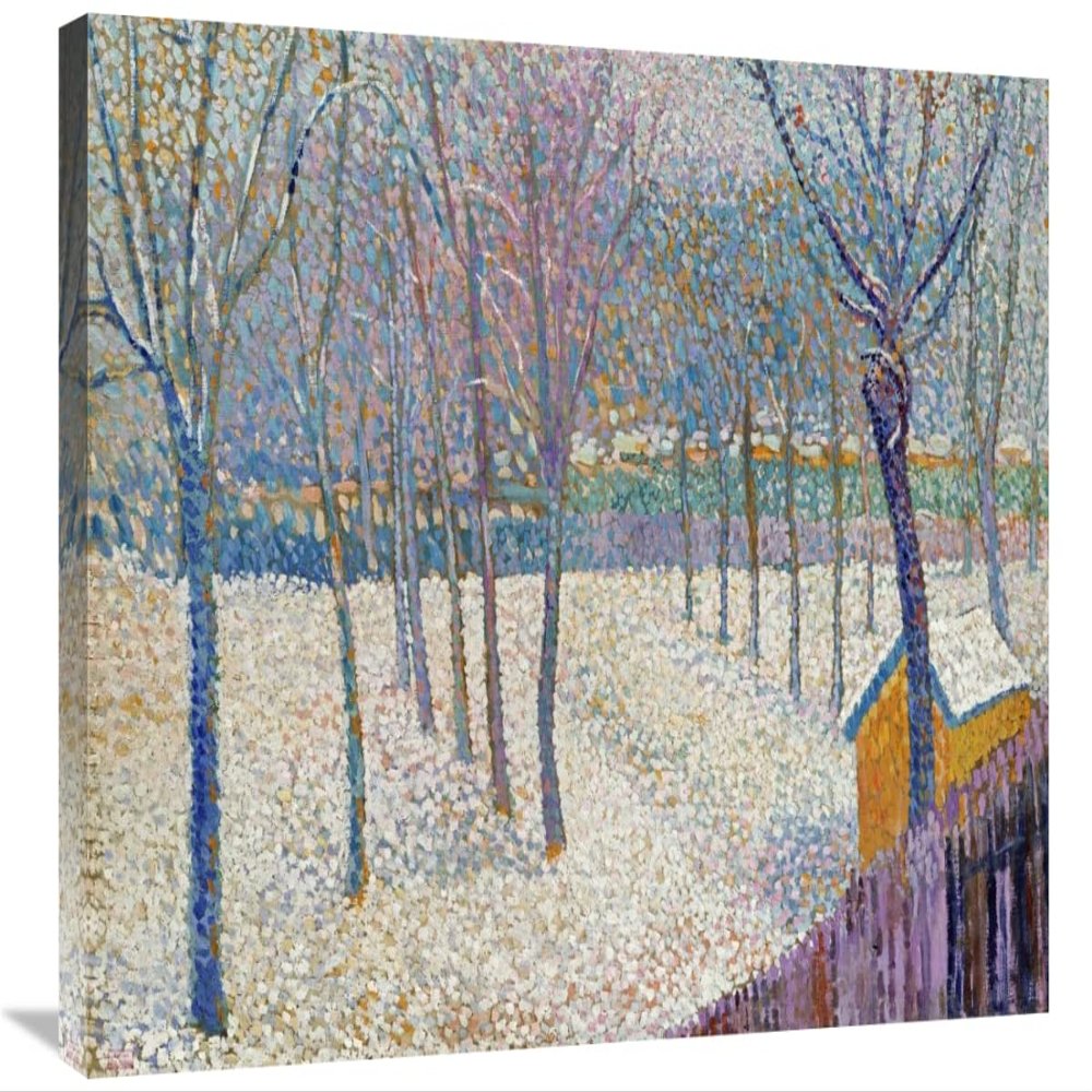 30 in. The Orchard in The Snow Art Print - Hippolyte Petitjean