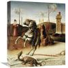 16 in. Saint George from The Pala Pesaro Art Print - Giovanni Bellini view 1