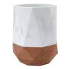 Avanti Linens Salerno Collection, Decorative Wastebasket, Gray view 1