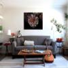 Jaxson Rea "Peach Dahlias Gallery Wrapped Canvas by Elise Catterall, 32" x 24" view 3