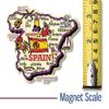 Spain Jumbo Country Map Magnet by Classic Magnets, 3D Rubber Vintage-Style Collectible Souvenirs and Gifts Made in the USA view 2