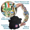 Spain Jumbo Country Map Magnet by Classic Magnets, 3D Rubber Vintage-Style Collectible Souvenirs and Gifts Made in the USA view 3