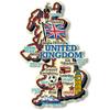 United Kingdom Jumbo Country Map Magnet by Classic Magnets, 3D Rubber Vintage-Style Collectible Souvenirs and Gifts Made in the USA view 1