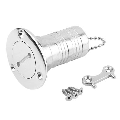 Pissente Marine Boat Deck Filler, 316 Stainless Steel Boat Deck Filler Boat Fuel Filling for 11/2in (38mm) I.D. Hose. Marine Yacht