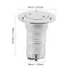 Pissente Marine Boat Deck Filler, 316 Stainless Steel Boat Deck Filler Boat Fuel Filling for 11/2in (38mm) I.D. Hose. Marine Yacht view 3