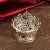Lotus Flower Incense Burner, Zinc Alloy Resin Incense Holder for Home Office Decor, Charcoal Incense Burner with Lid for Meditation Yoga Aromatherapy, Small Ornament view 1
