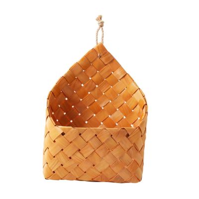 Zerodeko Hanging Flower Arrangement Basket Woven Wall Planter for Indoor Decor Multi-purpose Flower Holder Elegant Display Storage for Home