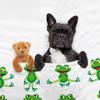 ARAHANT Personalized Frog Blanket with Name, Cute Frog Custom Text Throw Blanket, Good Gift Choice, 120" x 90" for Family view 4