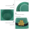 St. Patricks Day Party Hat Mini Green Party Hats St. Paddys Day Dolls Pet Novelty Hat Bottle Covers for Holiday Party Table Decorations view 2
