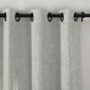 TWOPAGES Silver Birch Chenille Room Darkening Curtain Panel 120 Inches Long, Privacy Grommet Window Drape for Bedroom, 1 Panel view 2
