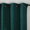 TWOPAGES Evergreen Chenille Room Darkening Curtain Panel 120 Inches Long, Privacy Grommet Window Drape for Bedroom, 1 Panel view 2