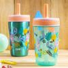 Zak Designs Disney Lilo and Stitch Kelso Tumbler Set, Leak-Proof Screw-On Lid with Straw, Bundle for Kids Includes Plastic and Stainless Steel Cups with Bonus Sipper (3pc Set, Non-BPA, Stitch) view 3