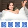 2 Pack Queen Size Rayon Derived from Bamboo Pillows for Sleeping, Cooling Shredded Memory Foam Pillow Sets for Back, Side, Stomach Sleepers, Adjustable, Removable Cover, Queen (Pack of 2) view 2