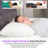 2 Pack Queen Size Rayon Derived from Bamboo Pillows, Cooling Shredded Memory Foam Bed Pillows for Sleeping, Adjustable Pillow Sets for Back, Stomach, Side Sleepers, Queen (Pack of 2) view 4
