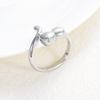 constantlife Cremation Ring for Ashes Engravable Urn Memorial Jewelry Stainless Steel Cute Cat Design Ashes Holder Charm Keepsake #6#7#8#9 (Always in my heart-Silver, 7) view 2
