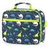 mibasies Kids Lunch Box for Boys Toddler, Insulated and Reusable Lunch Bag for School, Galaxy Dinosaur view 1