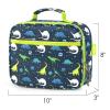 mibasies Kids Lunch Box for Boys Toddler, Insulated and Reusable Lunch Bag for School, Galaxy Dinosaur view 3