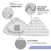 Steam Mop Pads for Bissell Poweredge Lift-Off Powerforce Washable Triangle Steam Replacement Pads 2078 2165 20781 1544Z Reusable (2 Soft + 2 Scrubby) view 2