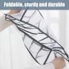 AOMOM 2 Pcs Wardrobe Clothes Organizer, Washable Organizer for Folded Clothes, Portable Clothing Storage Baskets, Visible 7 Grids Storage Box, Organizer for Underwear, Socks, T-Shirts, JeansWhite view 3