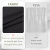 ALYVIA SPRING Extra Long Fabric Shower Curtain Liner Waterproof - 72" x 96", Soft & Lightweight X-Long Shower Curtain with 3 Magnets, Machine Washable - 72x96, Black view 4