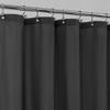 ALYVIA SPRING Long Fabric Shower Curtain Liner Waterproof - 72" x 78", Soft & Lightweight Long Shower Curtain with 3 Magnets, Machine Washable - 72x78, Black view 1
