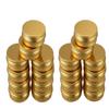 2oz/60ml Gold Aluminum Tin Jar with Screw Lid Metal Round Tins Aluminum Tin Cans Containers Metal Steel Tin Cosmetic Sample Containers for Lip Balm DIY Salve Spice Candies Crafts, 18Pack view 1
