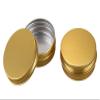 2oz/60ml Gold Aluminum Tin Jar with Screw Lid Metal Round Tins Aluminum Tin Cans Containers Metal Steel Tin Cosmetic Sample Containers for Lip Balm DIY Salve Spice Candies Crafts, 18Pack view 3