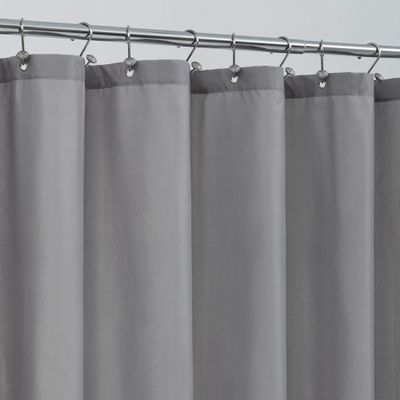 ALYVIA SPRING Long Fabric Shower Curtain Liner Waterproof - 72" x 78", Soft & Lightweight Long Shower Curtain with 3 Magnets, Machine Washable - 72x78, Grey