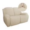4 Pieces Stretch Recliner Chair Slipcover, Jacquard Reclining Couch Cover Armchair Sofa Covers Anti-Slip Furniture Slipcovers with Elastic Bottom (Coffee) view 1