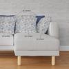 HomeRoots Light Blue Indigo Red Broadcloth 18 Sky Blue Red Roses Indoor Outdoor Throw Pillow view 4